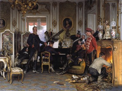 In the Staging Area before Paris by Anton Alexander von Werner